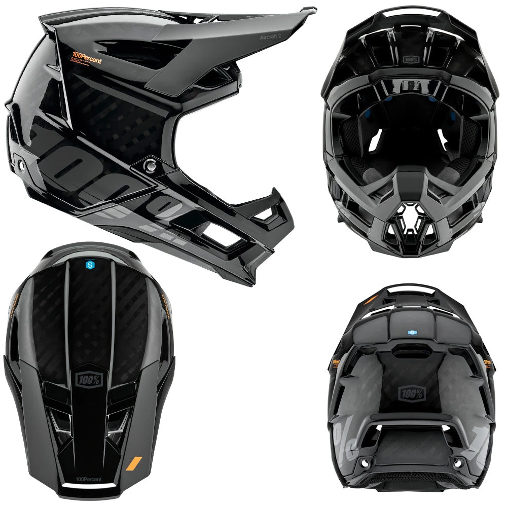 100 Percent Aircraft 2 Full Face Helmet - XL - Black 2023 3 100 Percent Aircraft 2 Full Face Helmet - XL - Black 2023