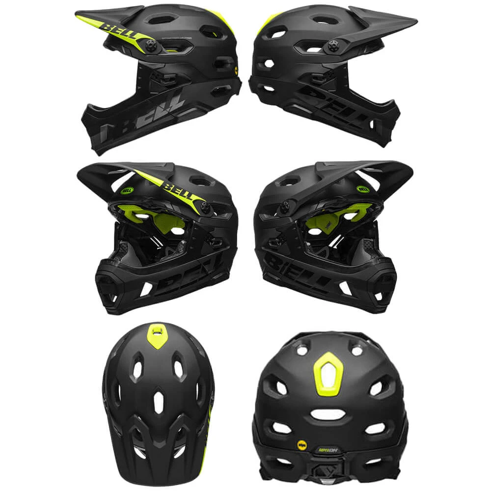 Bell Super DH MIPS Helmet - M - Matte - Gloss Black - AS-NZS 2063-2008 Standard - 2021 - Image 2