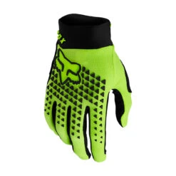 Fox Defend Gloves - L - Fluorescent Yellow - 2022