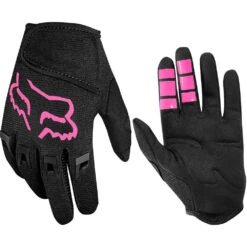 Fox Dirtpaw Kids Gloves - Kids S - Black - Pink - 2022