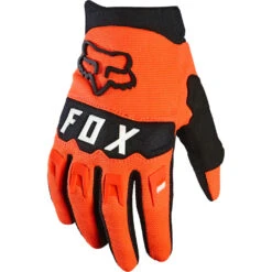 Fox Dirtpaw Youth Gloves - Youth M - Flo Orange - 2022