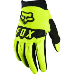 Fox Dirtpaw Youth Gloves - Youth L - Flo Yellow - 2022
