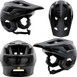 Fox Dropframe Pro MIPS Helmet - M - Black - AS-NZS 2063-2008 Standard - 2022 -Bicycle Related Products Fox Dropframe Pro MIPS Helmet Black 2022 02 ffa34bd8 a0bd 42de 8e32 b5525adc7859