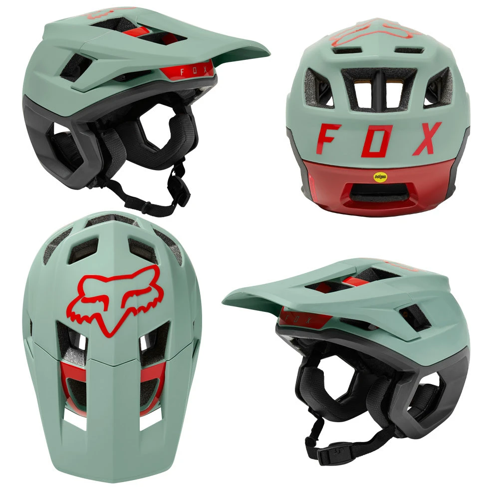 Fox Dropframe Pro MIPS Helmet - XL - Eucalyptus - AS-NZS 2063-2008 Standard - 2022 4 Fox Dropframe Pro MIPS Helmet - XL - Eucalyptus - AS-NZS 2063-2008 Standard - 2022 - Image 2