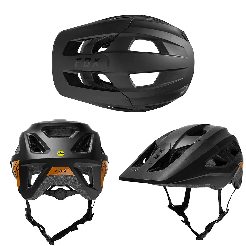 Fox Mainframe Youth MIPS Helmet - Youth - One Size Fits Most - Black - Gold - AS-NZ 2063-2008 Standard - 2021 4 Fox Mainframe Youth MIPS Helmet - Youth - One Size Fits Most - Black - Gold - AS-NZ 2063-2008 Standard - 2021 - Image 2