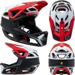 Fox Proframe RS MIPS Helmet - L - Sumyt Black - Red - 2022