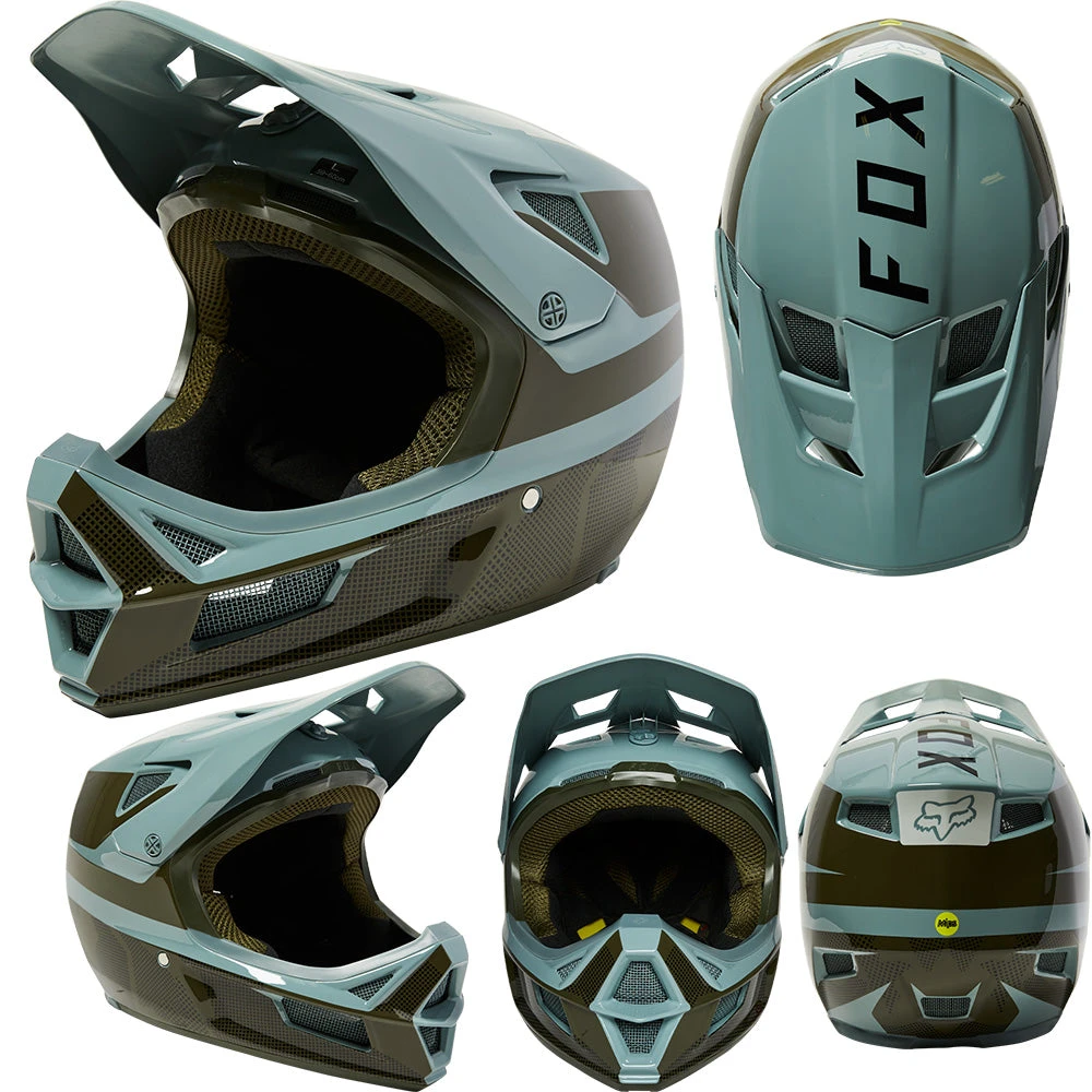 Fox Rampage Comp Helmet - M - Graphic Eucalyptus - 2022 3 Fox Rampage Comp Helmet - M - Graphic Eucalyptus - 2022