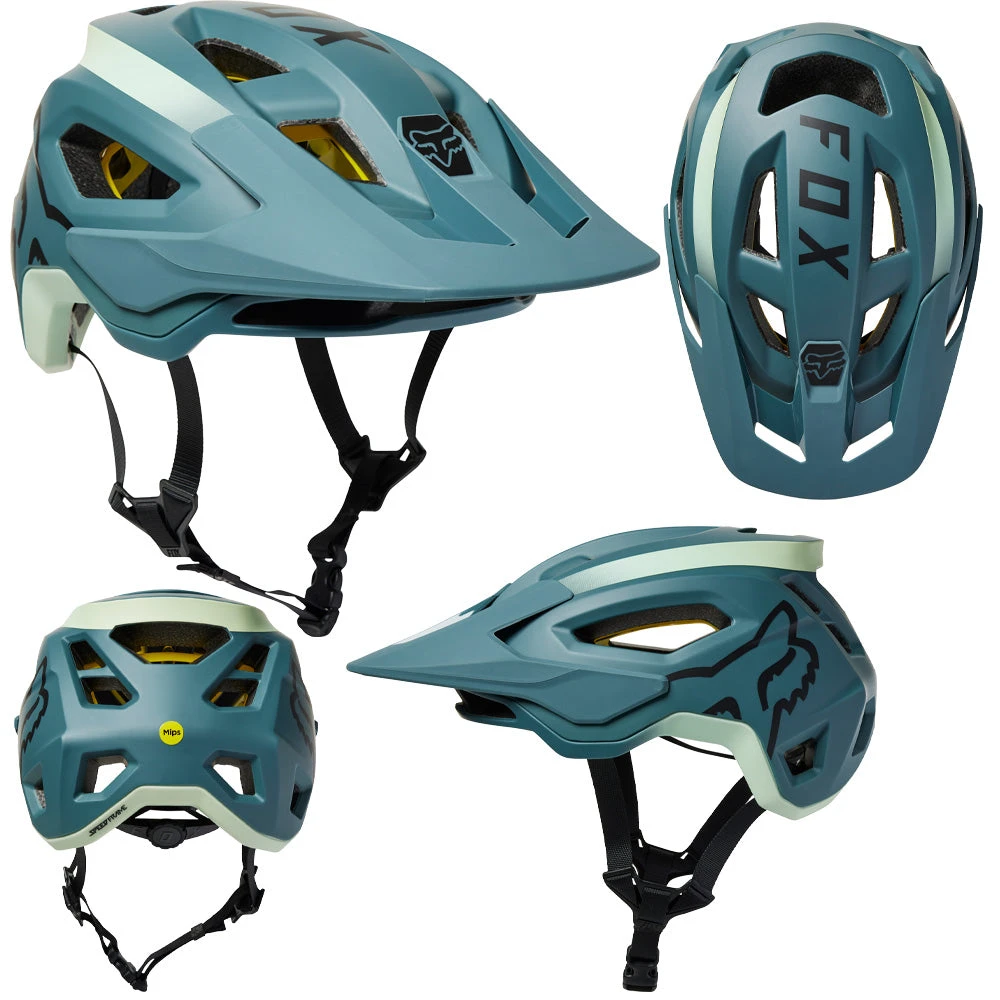 Fox Speedframe MIPS Helmet - M - Vnish Sea Foam - 2022 3 Fox Speedframe MIPS Helmet - M - Vnish Sea Foam - 2022
