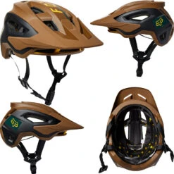 Fox Speedframe Pro MIPS Helmet - S - Blocked Nutmeg - 2022