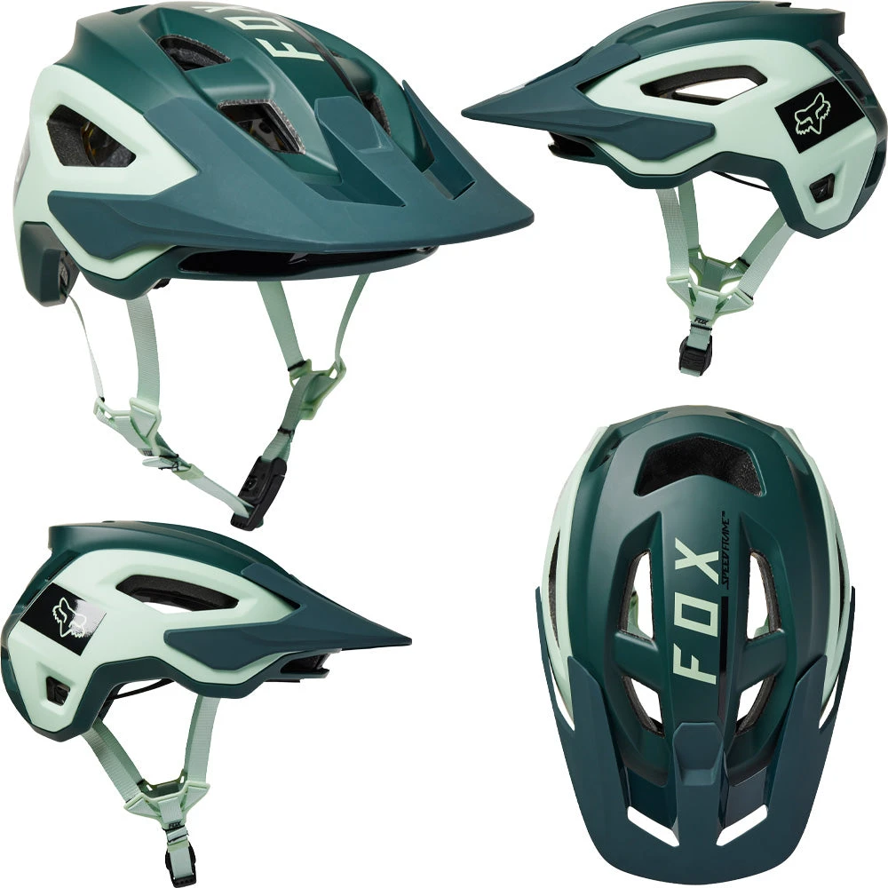 Fox Speedframe Pro MIPS Helmet - L - Blocked Sea Foam - 2022 3 Fox Speedframe Pro MIPS Helmet - L - Blocked Sea Foam - 2022