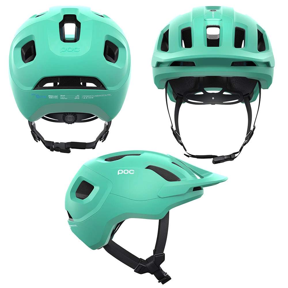 POC Axion Spin Helmet - XL-2XL - Fluorite Green Matte - 2021 4 POC Axion Spin Helmet - XL-2XL - Fluorite Green Matte - 2021 - Image 2