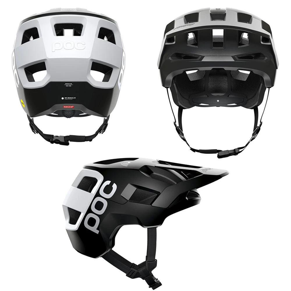 POC Kortal Race MIPS Helmet - XL-2XL - Uranium Matte Black - Hydrogen White - 2022 - Image 2