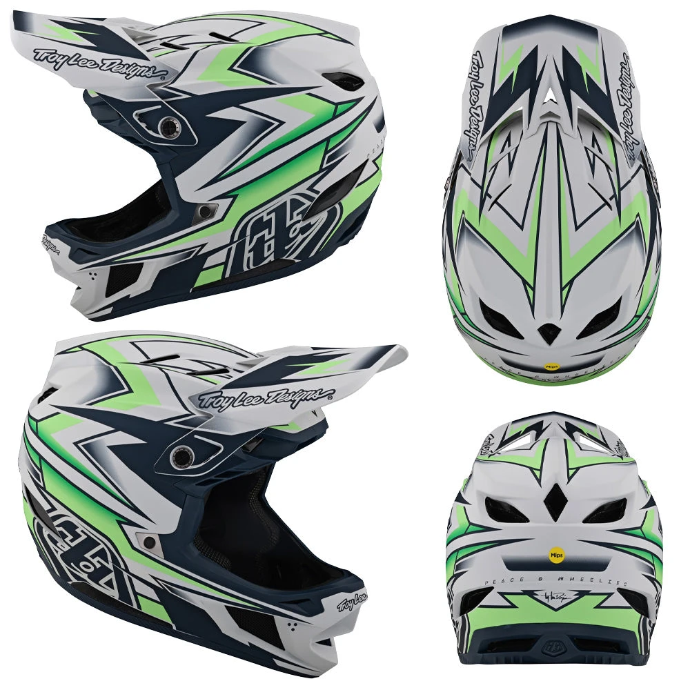 TLD D4 Composite MIPS Helmet - M-L - Volt White - 2022 4 TLD D4 Composite MIPS Helmet - M-L - Volt White - 2022 - Image 2