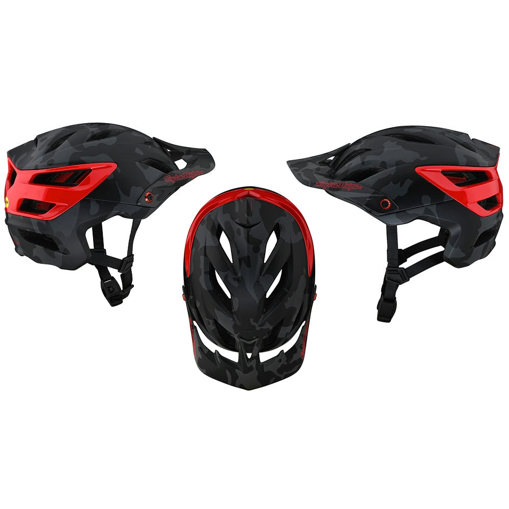 TLD A3 MIPS Helmet - XS-S - Camo Grey - Red - AS-NZS 2063-2008 Standard - 2021 4 TLD A3 MIPS Helmet - XS-S - Camo Grey - Red - AS-NZS 2063-2008 Standard - 2021 - Image 2