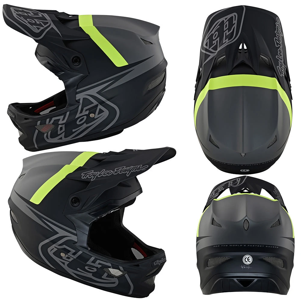 TLD D3 Fiberlite Helmet - L - Slant Grey - 2022 4 TLD D3 Fiberlite Helmet - L - Slant Grey - 2022 - Image 2