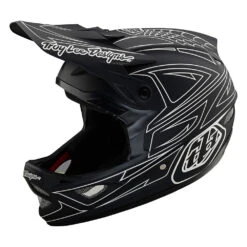 TLD D3 Fiberlite Helmet - XL - Spiderstripe Black - 2022