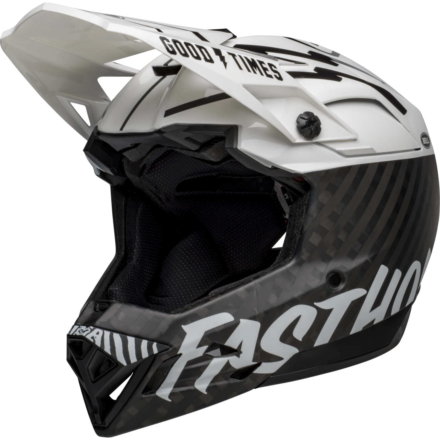 Bell Full-10 Spherical MIPS Helmet - M - Fasthouse Matte - Gloss White - Black - 2023 3 Bell Full-10 Spherical MIPS Helmet - M - Fasthouse Matte - Gloss White - Black - 2023